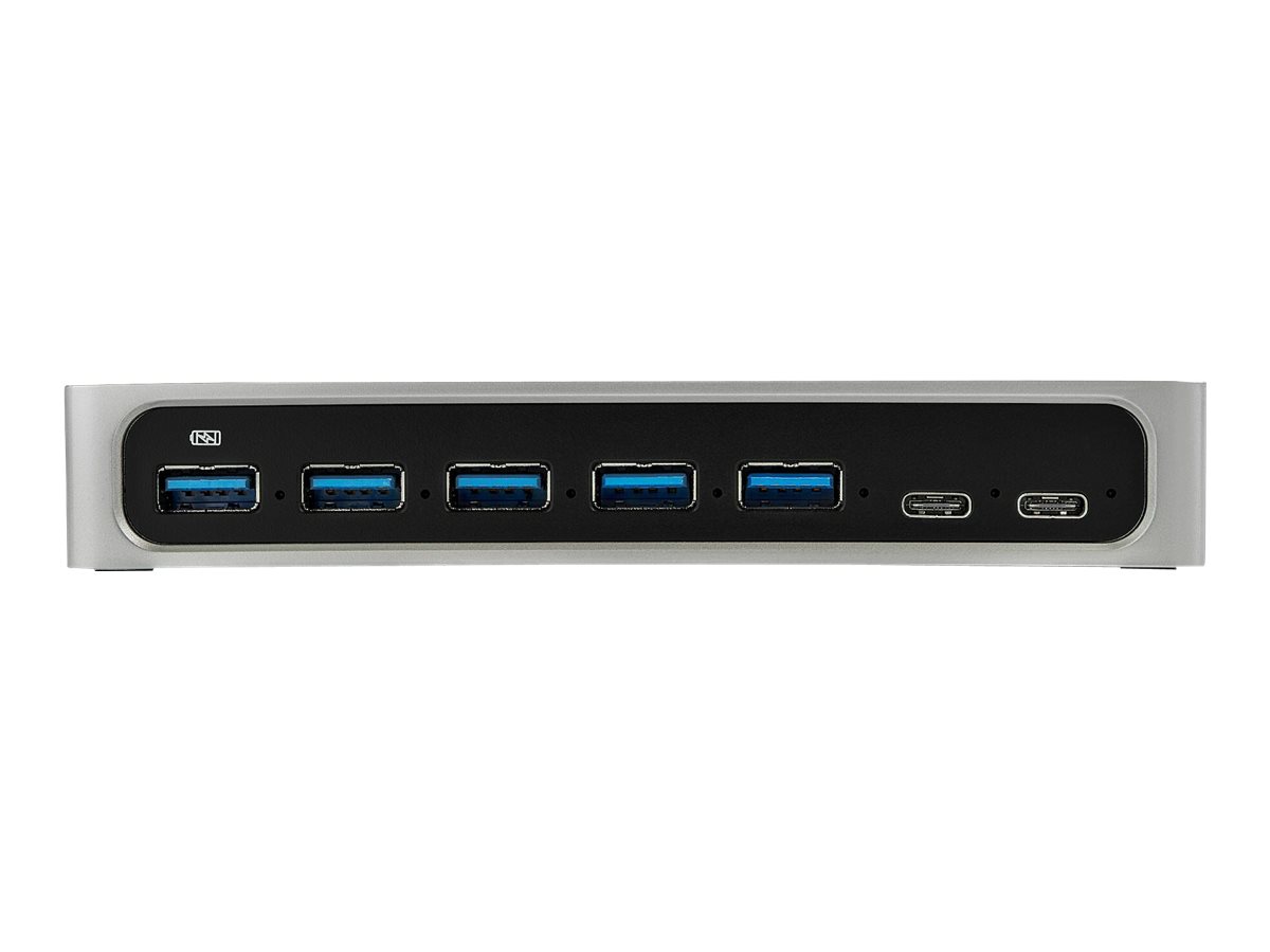 StarTech.com 7 Port USB-C Hub - USB C auf 5x USB-A und 2x USB Type-C - USB 3.0 - 7 Port USB Hub - Powered USB Hub - USB Typ C auf USB - Hub - 7 Anschlüsse