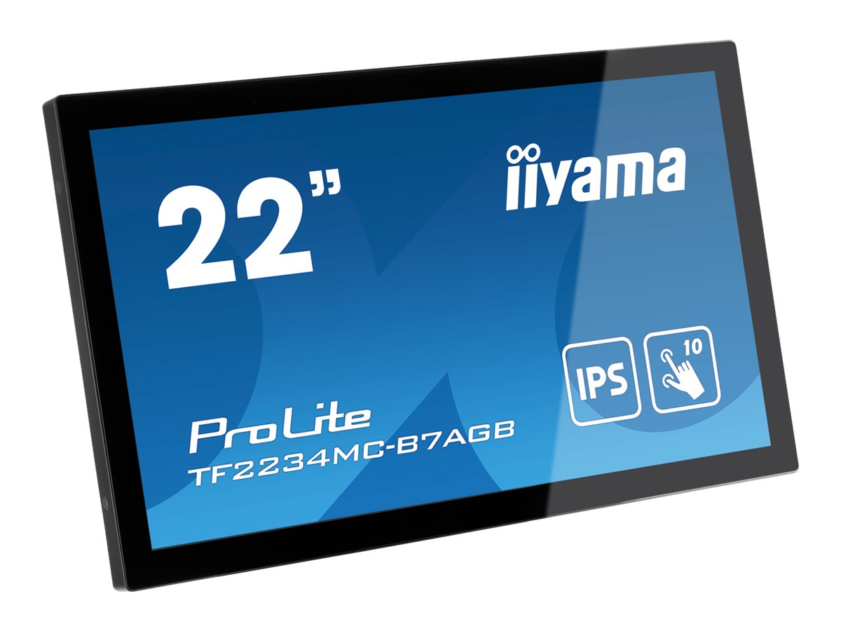 IIYAMA TF2234MC-B7AGB 54,61cm 21,5Zoll IPS PCAP AG Bezel Free 10P Touch 1920x1080 1000:1 300cd/m2 8ms VGA DP HDMI USB