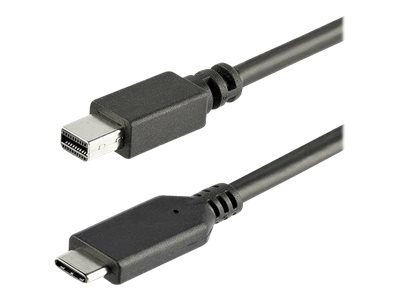 StarTech.com 1m / 3.3ft USB-C to Mini DisplayPort Cable - 4K 60Hz - Black - USB 3.1 Type C to mDP Adapter (CDP2MDPMM1MB) - DisplayPort-Kabel - USB-C bis Mini DisplayPort - 1 m