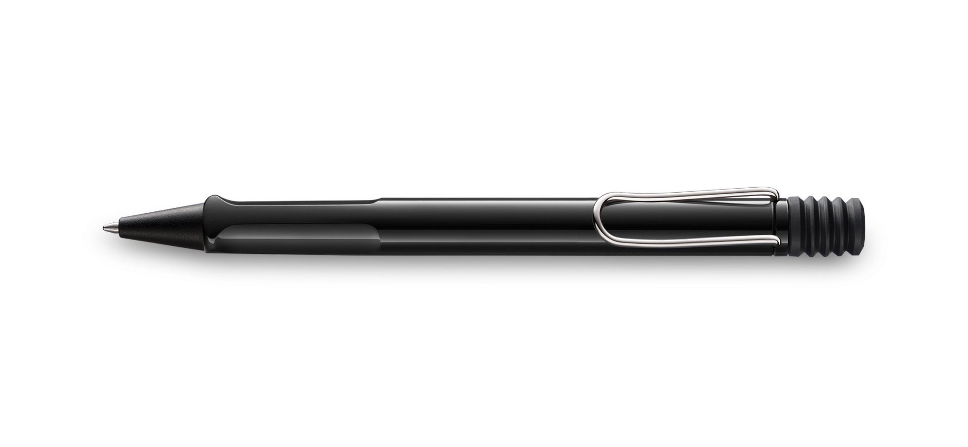 LAMY Kugelschreiber safari schwarz hochglaenzend, Schreibfarbe: schwarz, 1 St.