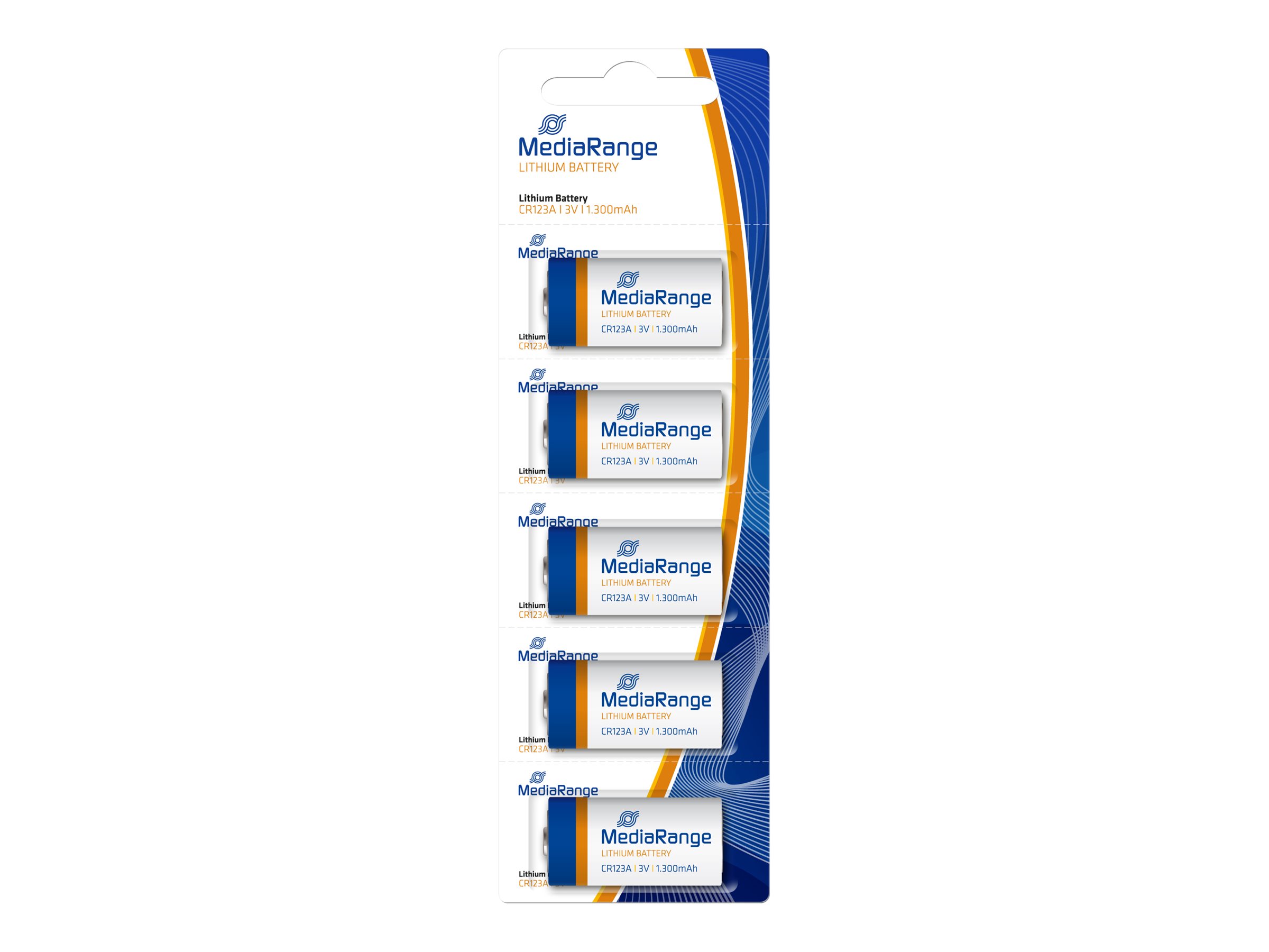Mediarange Batterie CR123A Li 5