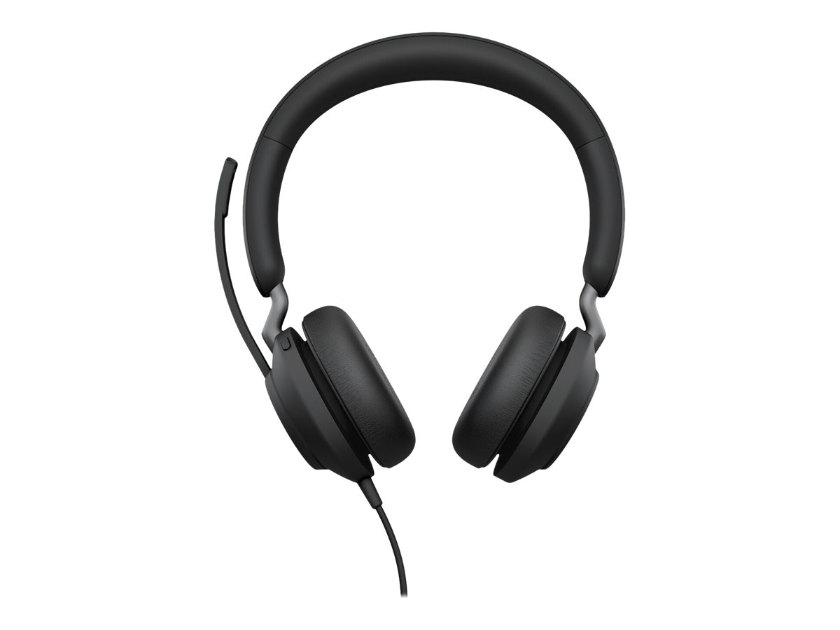 JABRA Evolve2 40 SE UC Stereo Headset on-ear wired USB-A noise isolating Optimised for UC