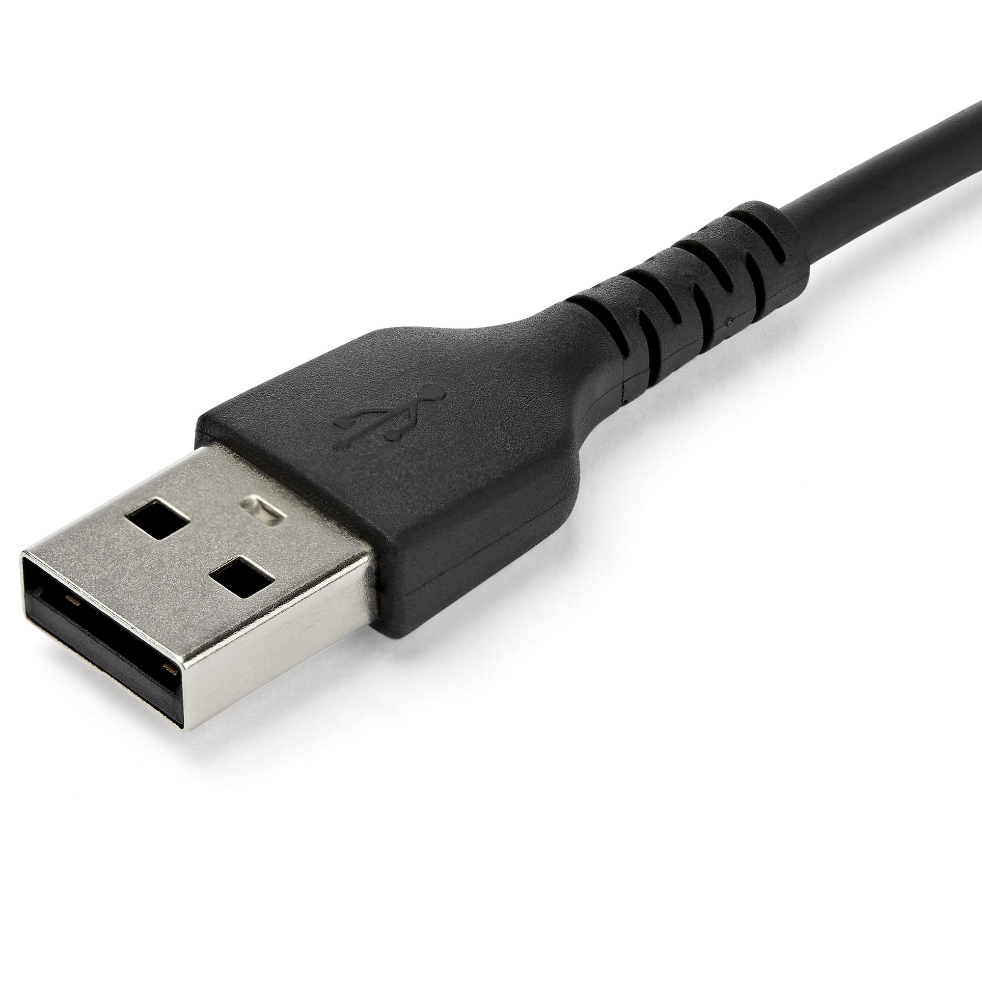STARTECHCOM 1m USB 20 auf USBC Kabel Hochwertiges USB 20 Kabel USBKabel Schwarz Aramidfaser