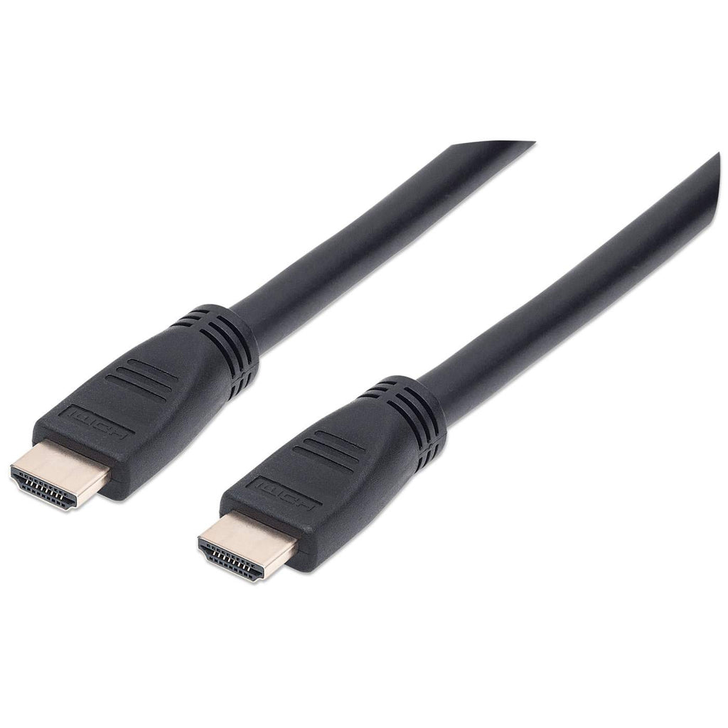 MANHATTAN HDMIKabel mit EthernetKanal CL3zertifiz zur Wandinstallation HEC ARC 3D 4K60Hz SteckerStecker geschirmt schwarz 10m
