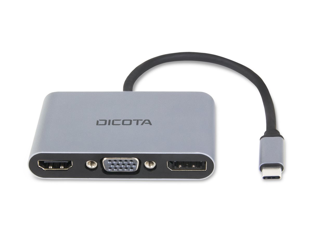 Dicota USB-C Mobile 5-in-1 Mini Docking Station 4K HDMI DP PD 100W silber