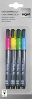 SIGEL Kreidemarker farbsortiert 1,0 2,0 mm, 4 St