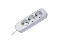 Bachmann Steckdosenleiste SMART 3-fach, weiss 5,0m, ohne Schalter Bachmann Steckdosenleiste SMART 3-fach, weiss 5,0m, ohne Schalter