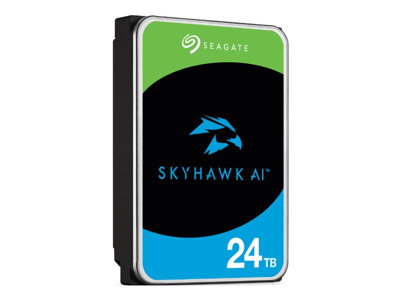 SEAGATE Surveillance Video Optimized AI Skyhawk 24TB HDD SATA 6Gbs 512MB cache 8,89cm 3,5Zoll CMR Helium