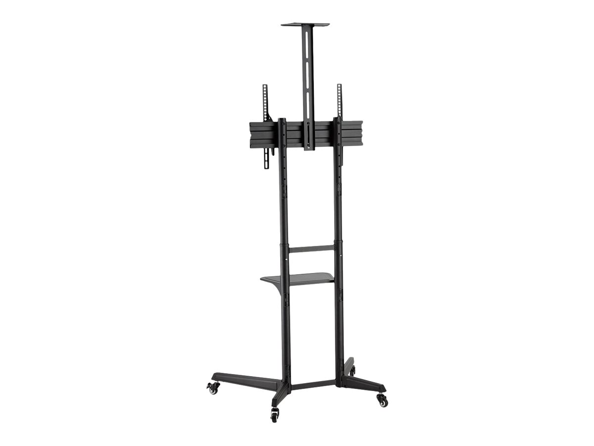 NEOMOUNTS Mobile Floor Stand incl. AV- and cam shelf height adjustable 128,5-145cm