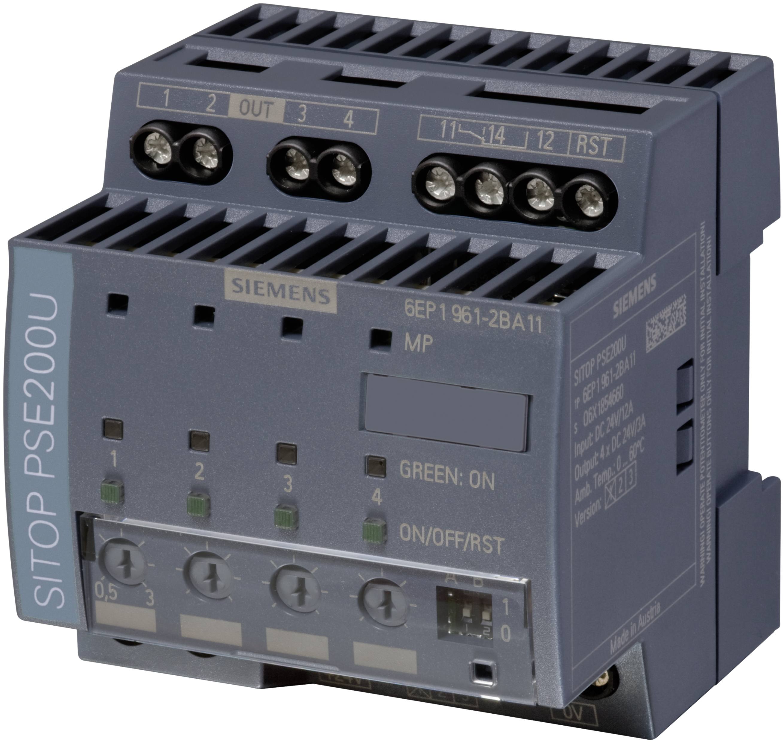 Siemens Selektivitätsmodul 6EP1961-2BA11 SITOP PSE200U 3A