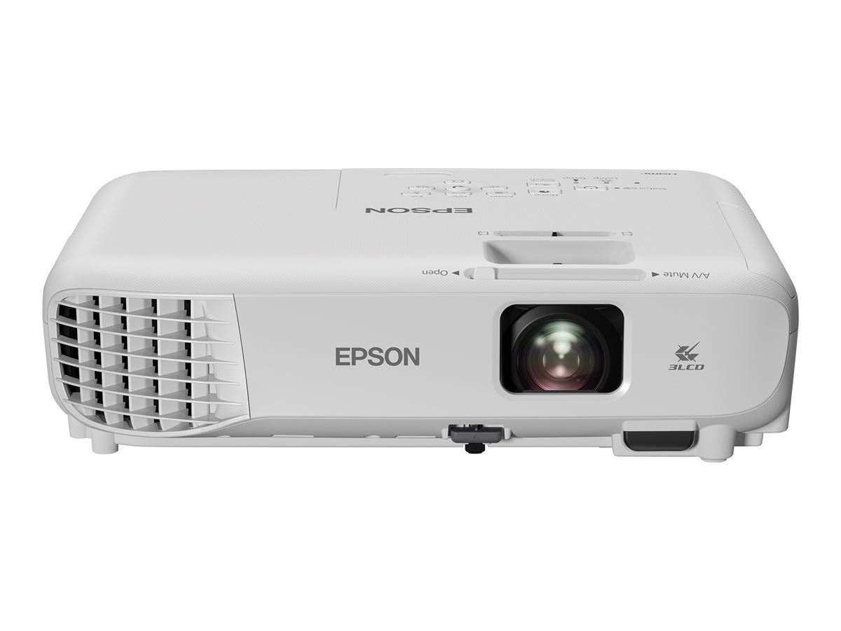 EPSON EB-W06 WXGA 3700lm Projector VGA RCA HDMI USB-A USB-B 1YW (P)