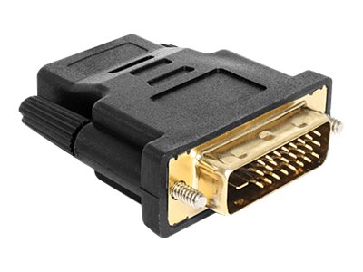 Delock Adapter DVI 24+1 Pin Stecker > HDMI Buchse Delock Adapter DVI 24+1 Pin Stecker > HDMI Buchse