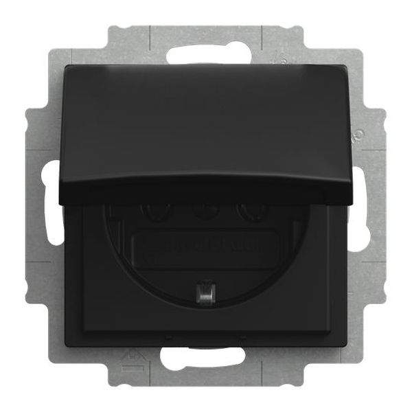 Busch-Jaeger BJ 20 EUK-915 Steckdosen-Einsatz Klappdeckel Busch-balance® SI