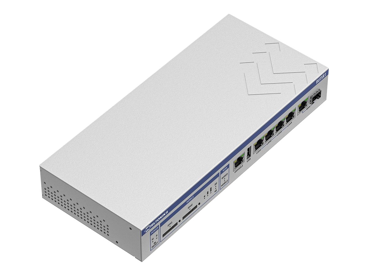 TELTONIKA NETWORKS RUTXR1 Enterprise SFP 4G/LTE rackable Router