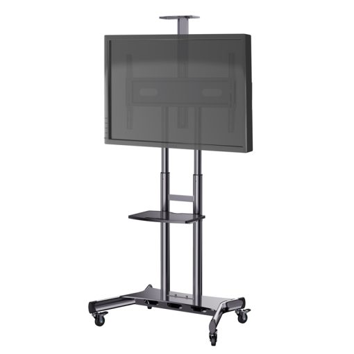 HAGOR HP Twin Stand HD mobiles Standsystem fuer 140-218cm screen inkl Ablage und Kamerahalterung Traglast 90kg max VESA 800x500mm