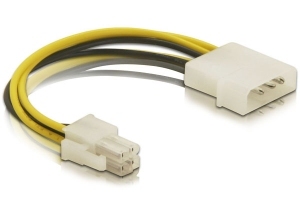Delock Kabel P4 Stecker > Molex 4pin Stecker Delock Kabel P4 Stecker > Molex 4pin Stecker