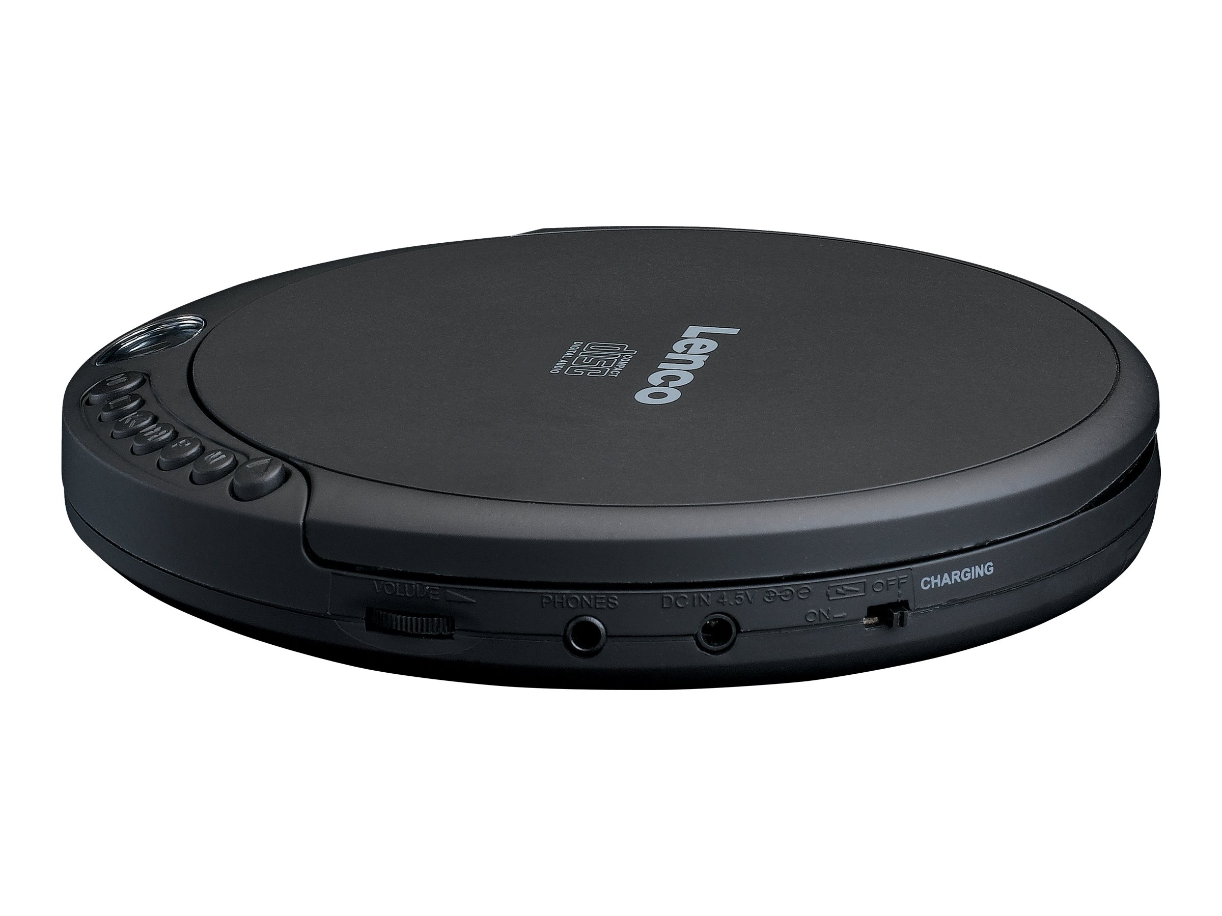 LENCO CD010 CD PlayerDiscman mit Ladefunktion, schwarz