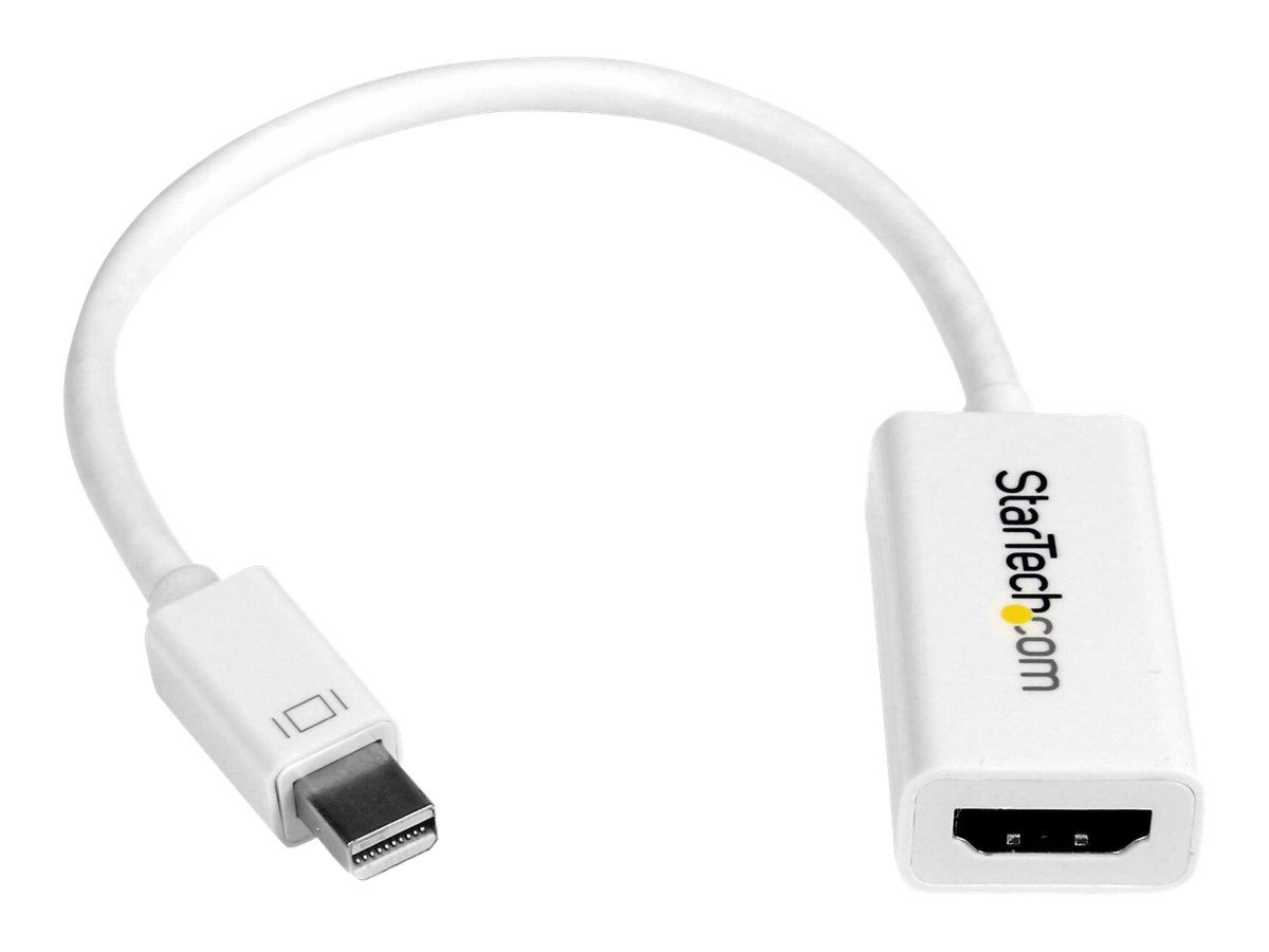 STARTECH.COM Mini DisplayPort to HDMI Video Converter mDP 1.2 to HDMI Active Adapter for MacBook Pro/Air 4K 30Hz White STARTECH.COM Mini DisplayPort to HDMI Video Converter mDP 1.2 to HDMI Active Adapter for MacBook Pro/Air 4K 30Hz White