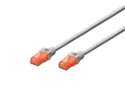 DIGITUS CAT 6 U-UTP Patchkabel Cu LSZH AWG 26/7 Länge 1 m Farbe Grau