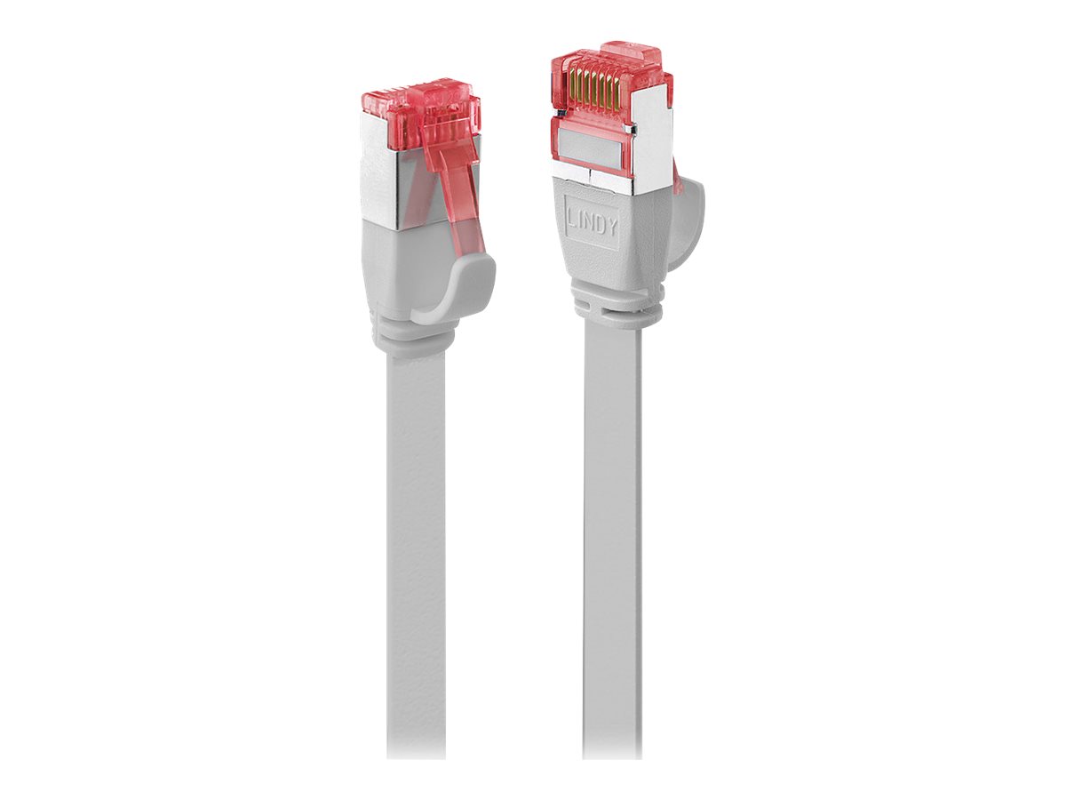 LINDY Cat.6 U/FTP Flachband-Patchkabel, grau, 0,3m LINDY Cat.6 U/FTP Flachband-Patchkabel, grau, 0,3m