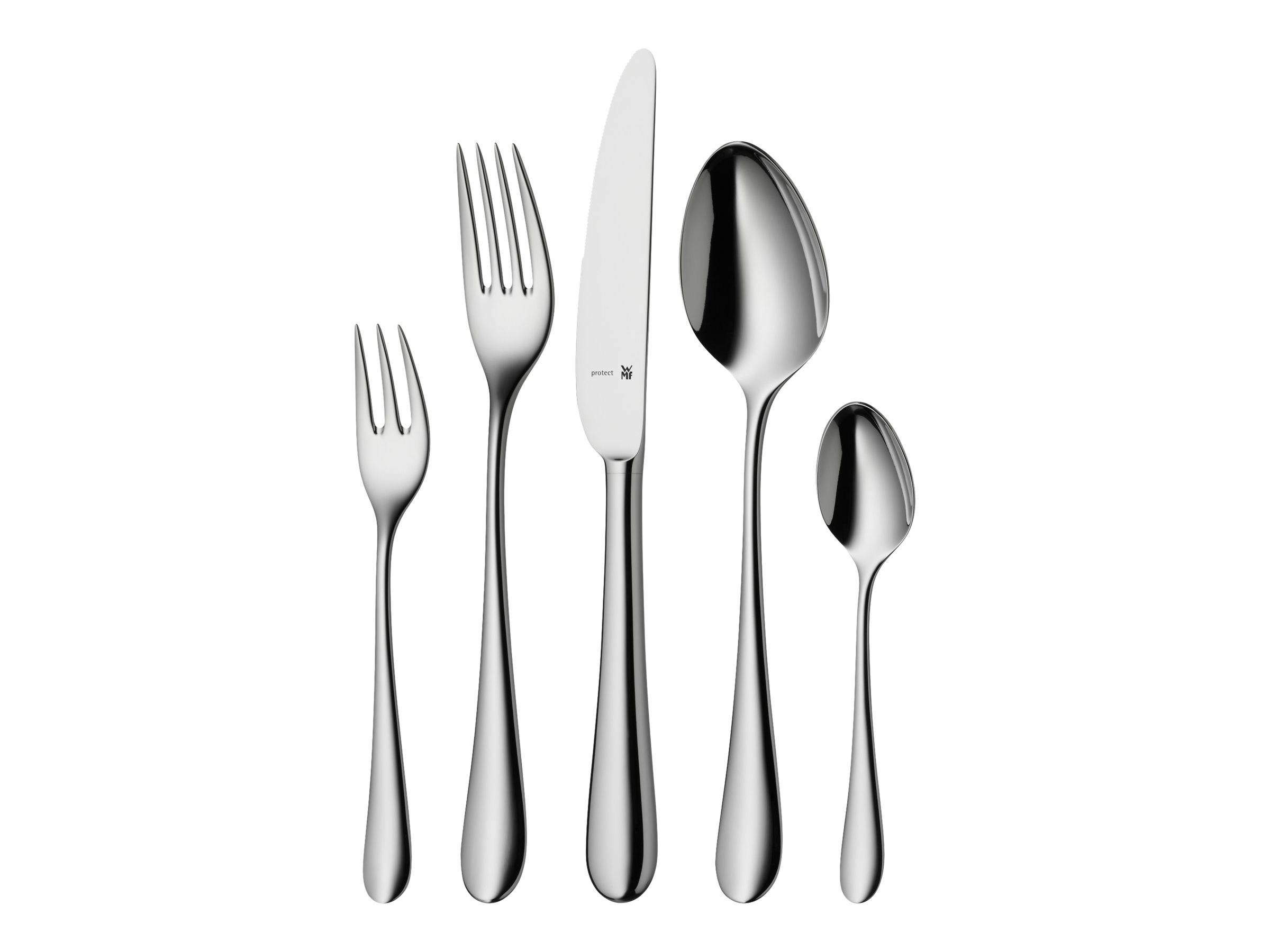 WMF 1140006341 Besteck-Set 66-teilig Merit Cromargan protect