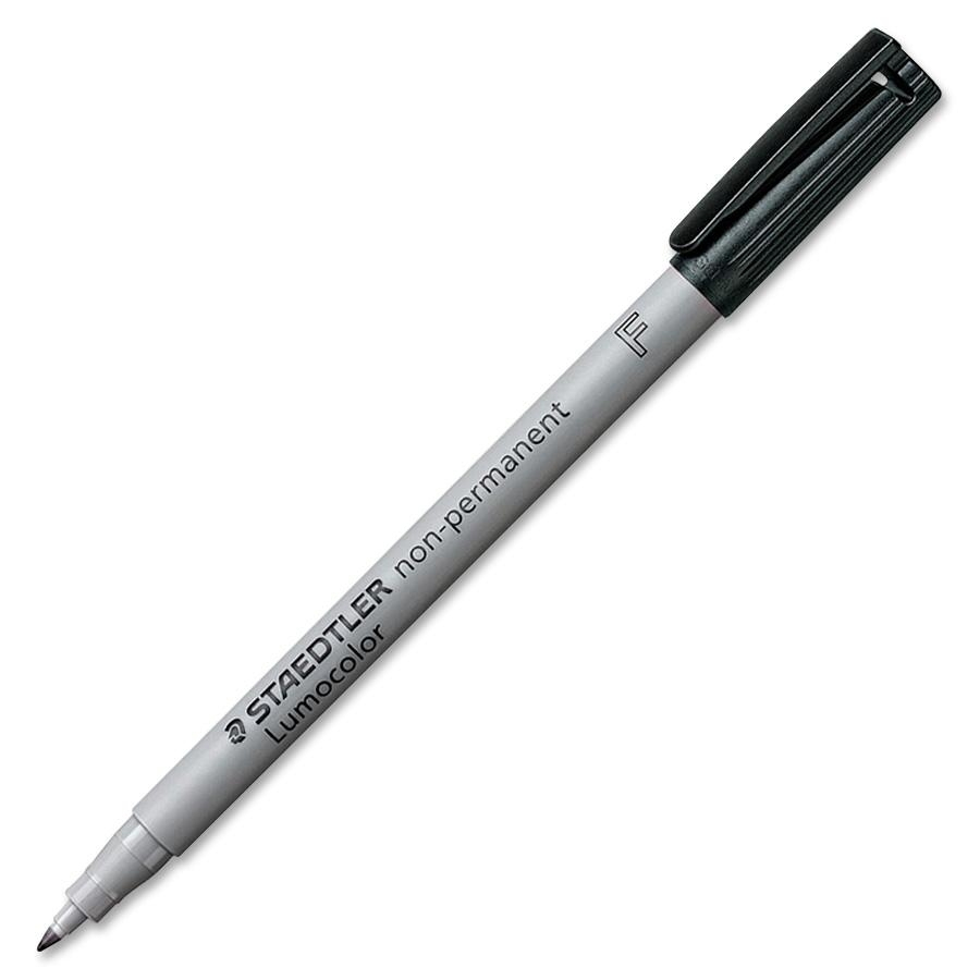 STAEDTLER Lumocolor Folienstifte schwarz 0,6 mm nonpermanent, 10 St