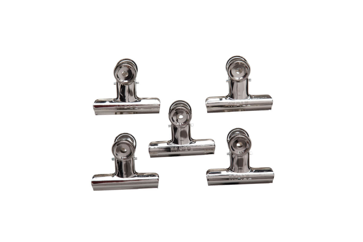 MAUL Briefklemmer hellsilber 7,7 cm, 5 St