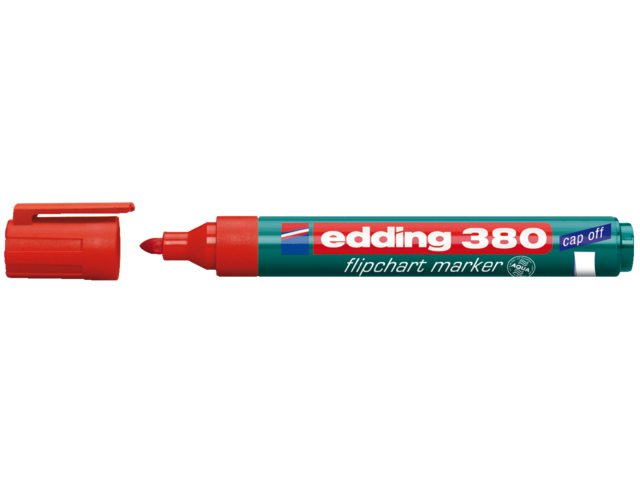 10 edding 380 Flipchart-Marker rot 1,5 - 3,0 mm