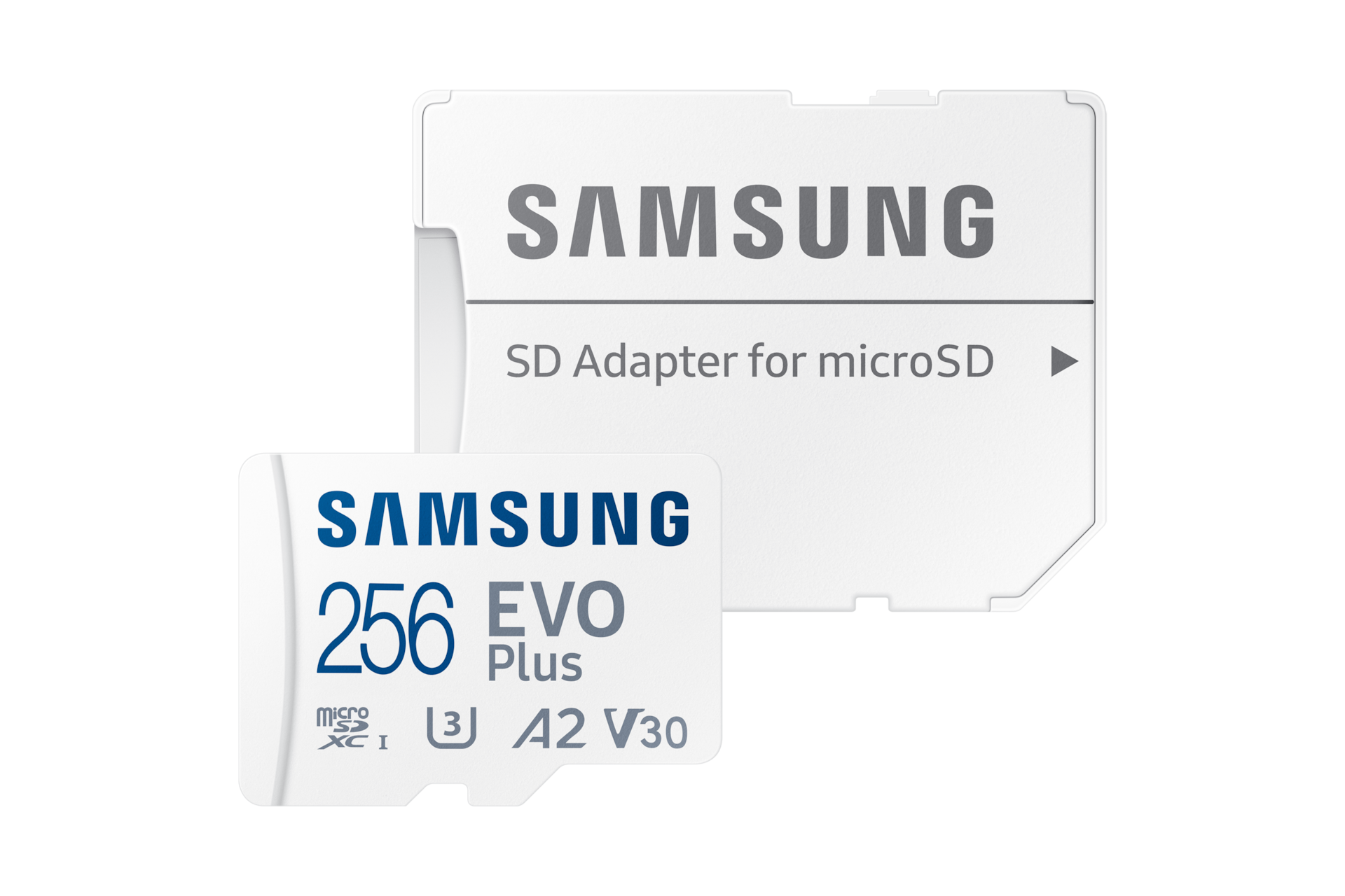 SAMSUNG EVO PLUS microSD 256GB 2024 inkl SD Adapter Speicherkarte UHSI U3 Full HD 4K UHD 160 MBs Lesen