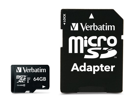Verbatim PRO MicroXC 64GB 90MB/s Adapter