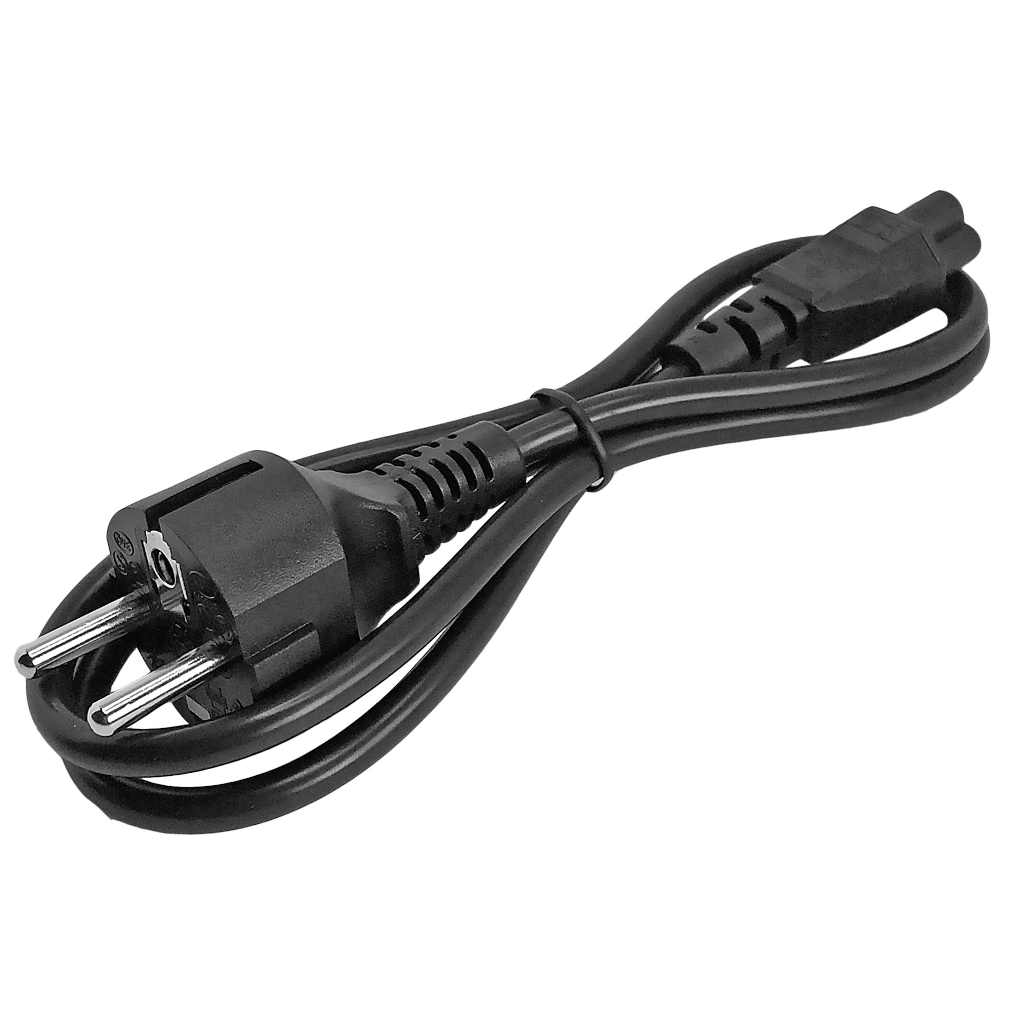 STARTECHCOM 1m 3 Prong Laptop Power Cord Schuko CEE7 to C5 Clover Leaf Power Cable Lead
