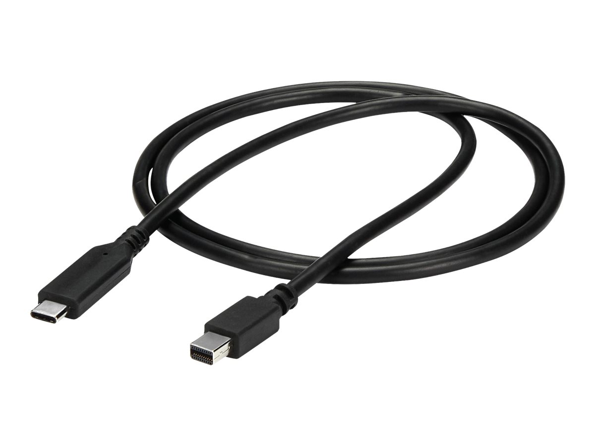 StarTech.com 1m / 3.3ft USB-C to Mini DisplayPort Cable - 4K 60Hz - Black - USB 3.1 Type C to mDP Adapter (CDP2MDPMM1MB) - DisplayPort-Kabel - USB-C bis Mini DisplayPort - 1 m