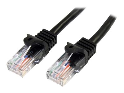 STARTECH.COM 10m Black Cat5e Patch Cable with Snagless RJ45 Connectors - Long Ethernet Cable - 10 m Cat 5e UTP Cable STARTECH.COM 10m Black Cat5e Patch Cable with Snagless RJ45 Connectors - Long Ethernet Cable - 10 m Cat 5e UTP Cable