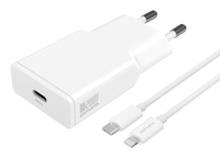 4smarts Netzladegeraet PDPlug Slim 20W GaN 1C USBC auf Lightning 1,5m, weiss