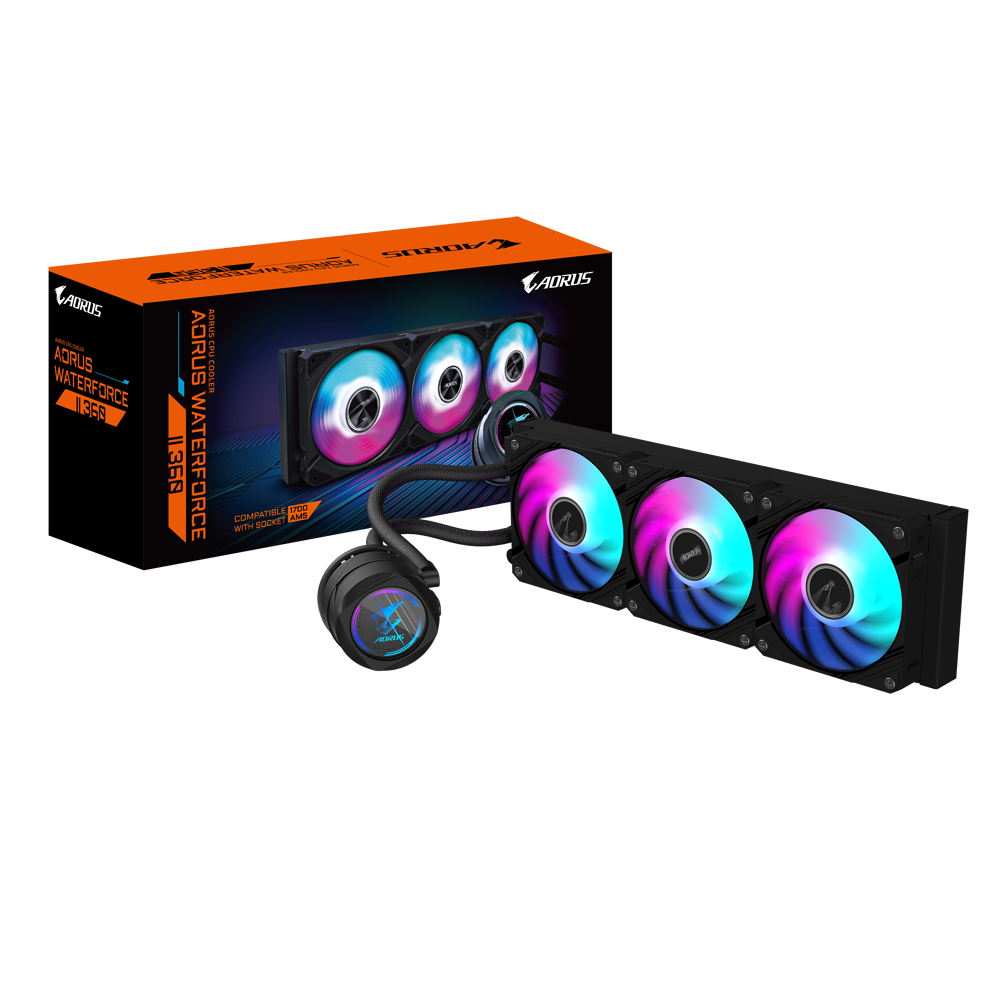 GIGABYTE AORUS WATERFORCE II 360 AIO Liquid CPU Cooler