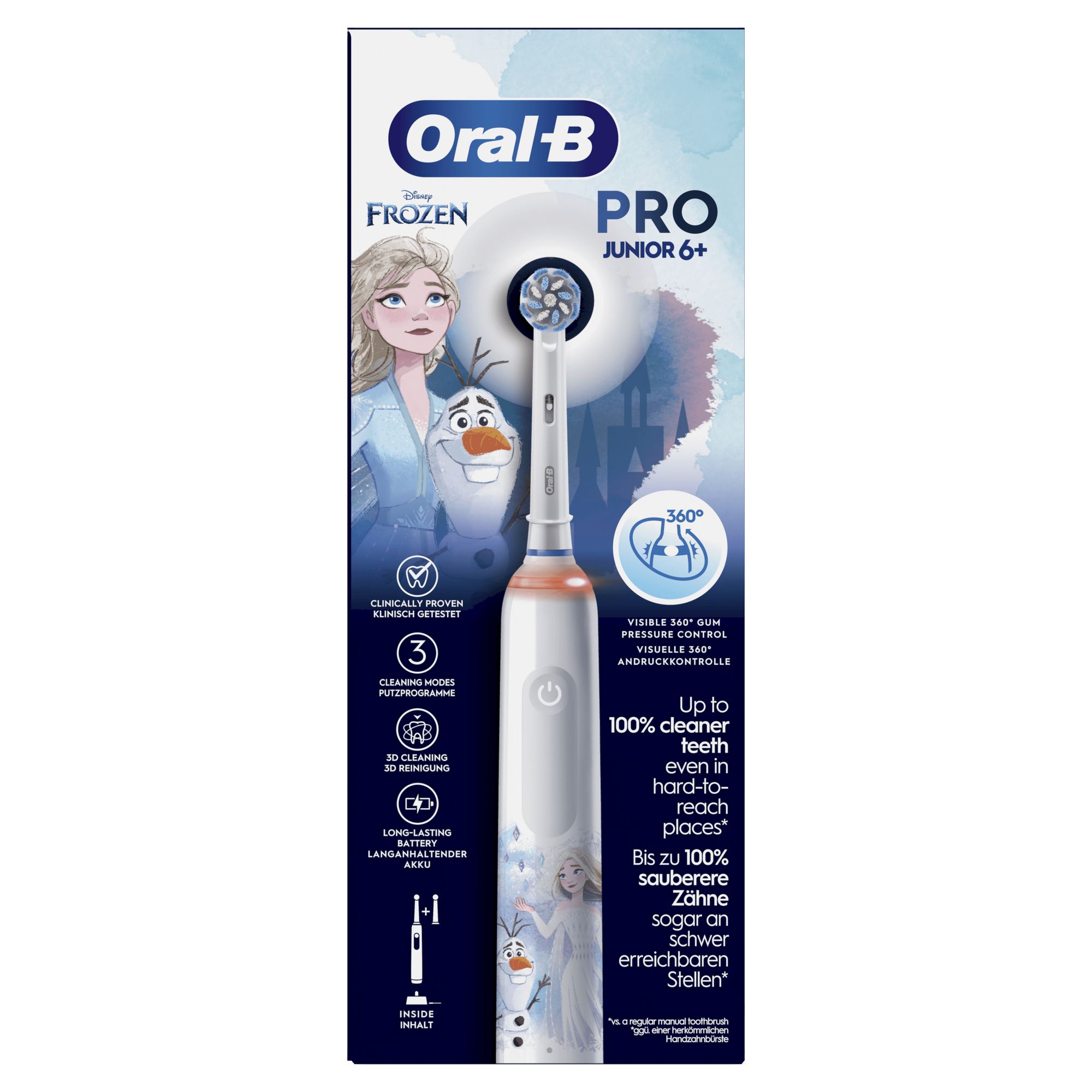 Braun OralB Junior Pro Frozen Elektrische Kinderzahnbürste