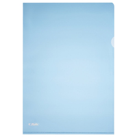 10 herlitz SichthÃ¼llen AktenhÃ¼lle DIN A4 blau genarbt 0,19 mm