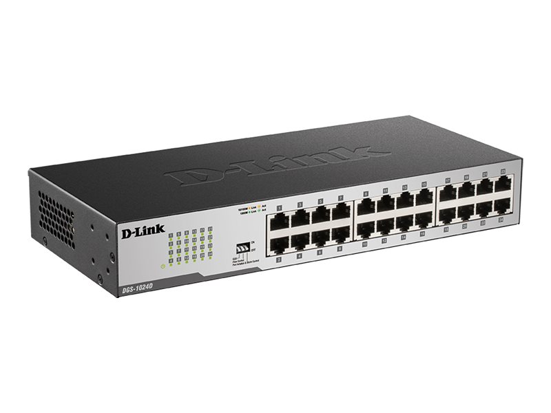 DLIN 19 unmanaged Switch 24x10/100/1000