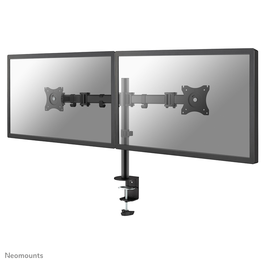 NEOMOUNTS Monitor Dual Deskmount Tischhalter 2568,6cm 1027Zoll 2x8kg Höhe 040cm Neigen Rotieren Schwenken schwarz