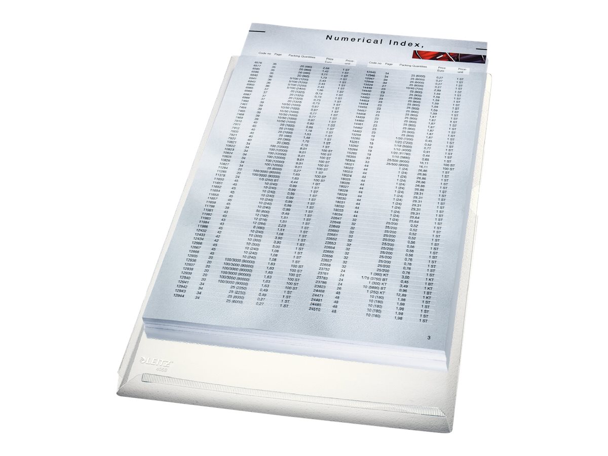 5 LEITZ Sichthuellen Sichthuelle 4056 DIN A4 transparent genarbt 0,17 mm
