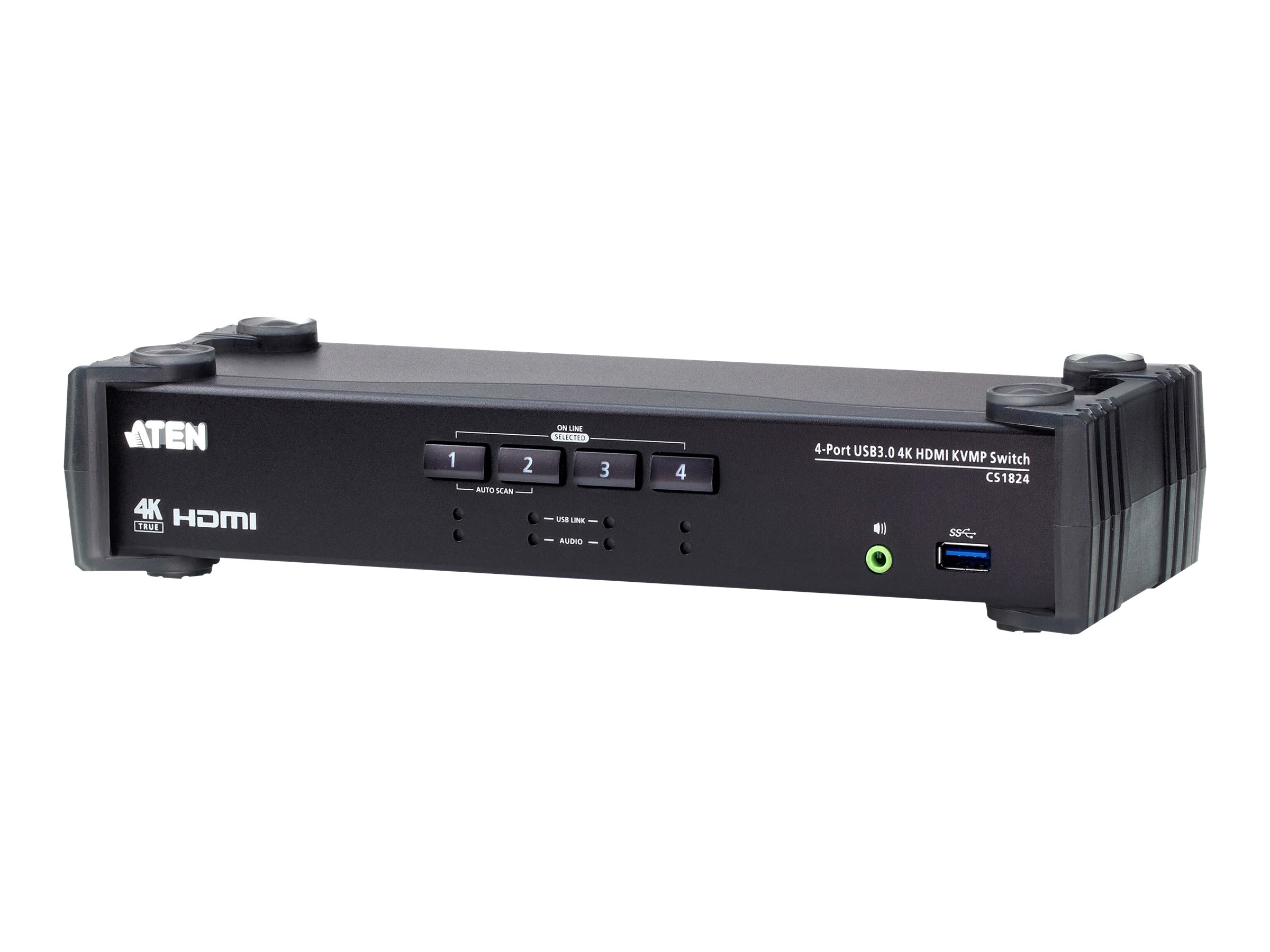 ATEN CS1824 KVMP Switch - KVM-/Audio-/USB-Switch - 4 Anschlüsse