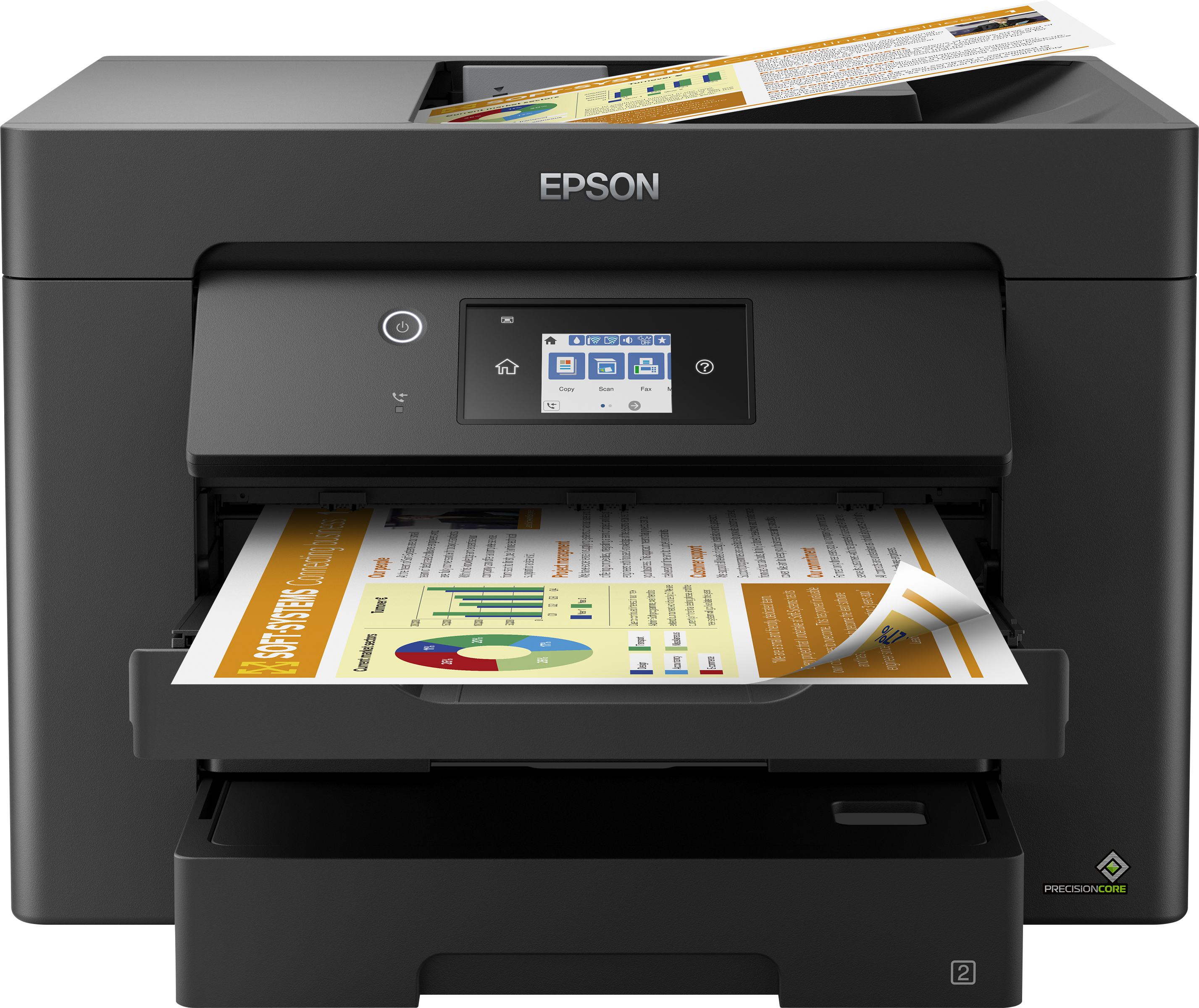 EPSON WorkForce WF7830DTWF 4 in 1 TintenstrahlMultifunktionsdrucker schwarz