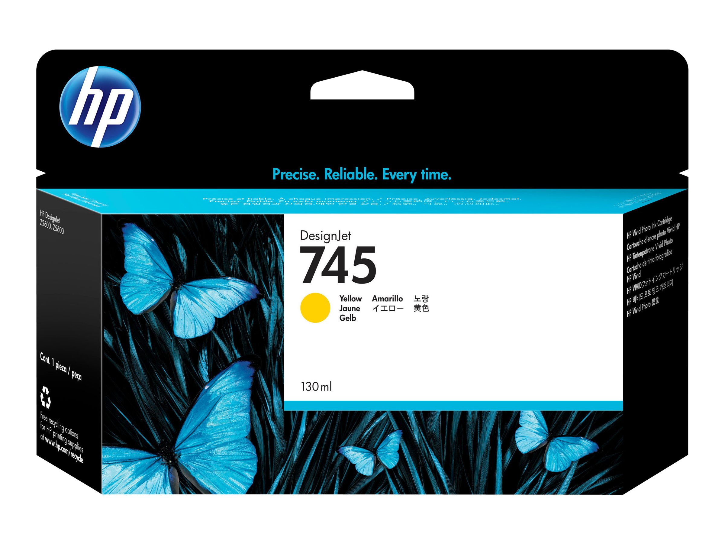 HP 745 Tintenpatrone gelb 130ml HP 745 Tintenpatrone gelb 130ml