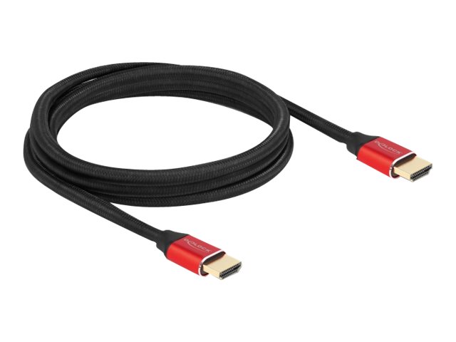 DELOCK Ultra High Speed HDMI Kabel 48 Gbps 8K 60Hz rot 2m zertifiziert