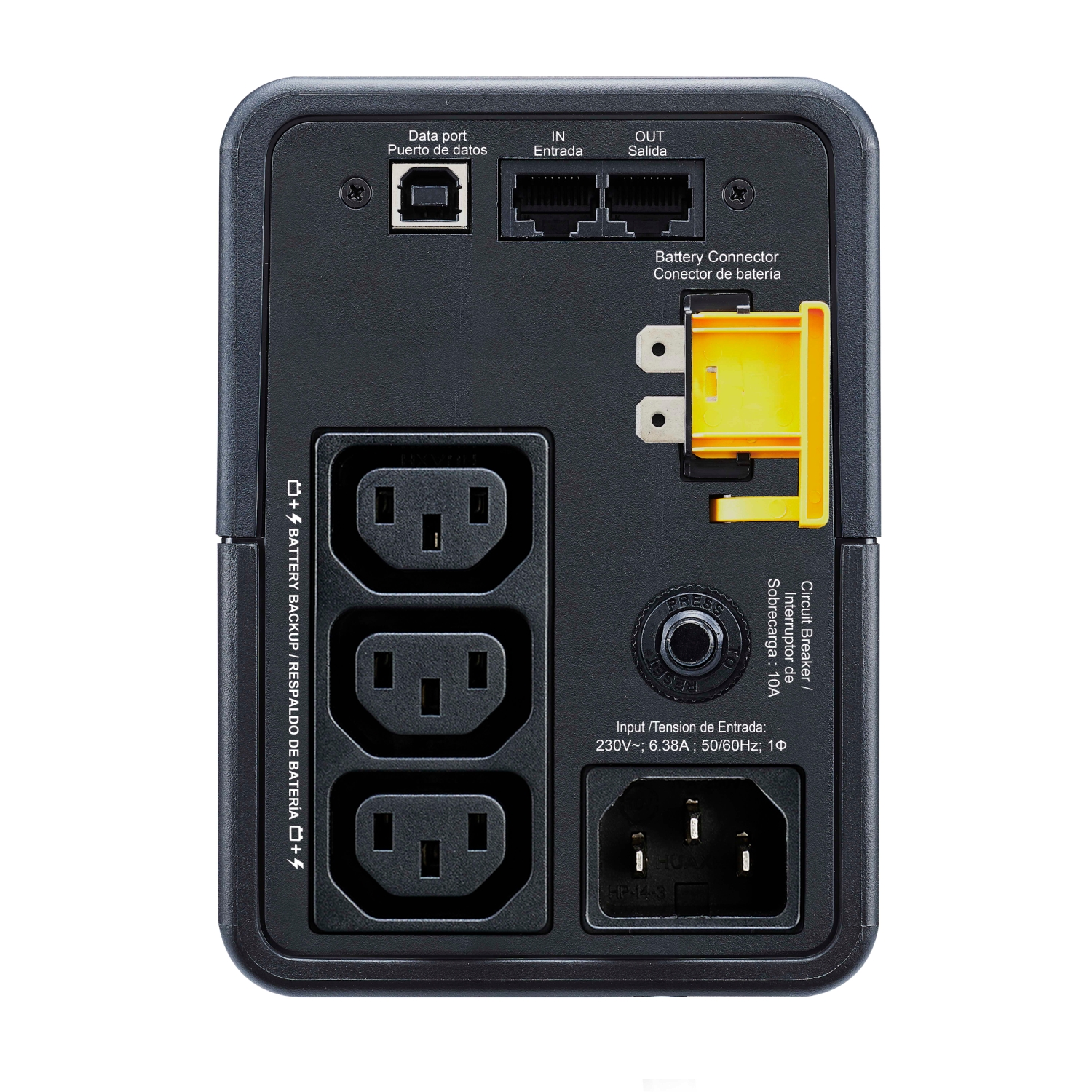 APC BackUPS 500VA 300W 230V AVR 3x IEC Ausgänge