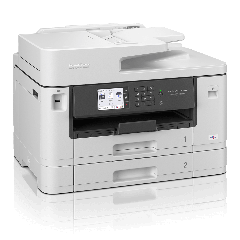 brother MFCJ5740DW 4 in 1 TintenstrahlMultifunktionsdrucker grau