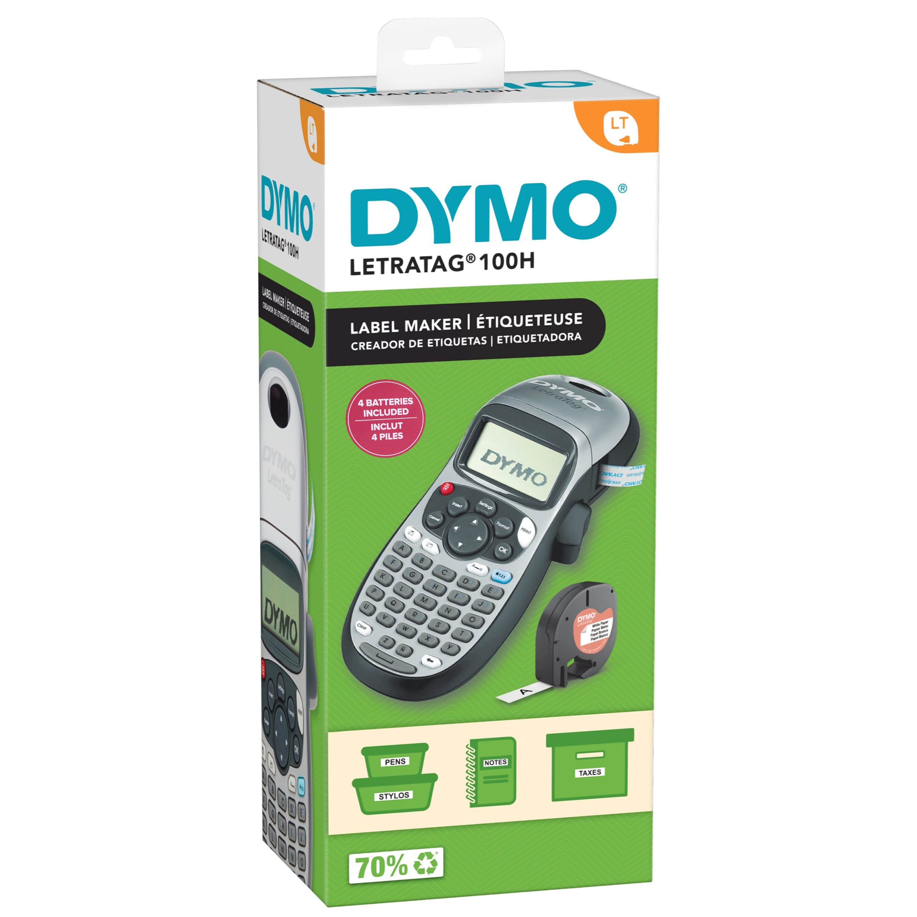 Dymo LetraTag LT-100H Beschriftungsgerät Thermodirekt s/w
