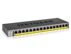 Netgear GS116PP-100EUS 16-Port Gb PoE/PoE+ flex unmgd Switch 183W PoE Budget Netgear GS116PP-100EUS 16-Port Gb PoE/PoE+ flex unmgd Switch 183W PoE Budget