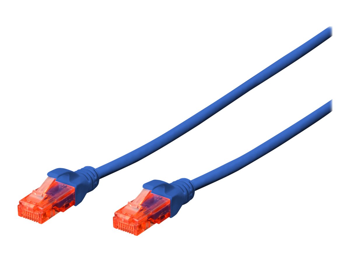 DIGITUS CAT 6 U-UTP Patchkabel Cu LSZH AWG 26/7 Länge 0,25 m Farbe Blau DIGITUS CAT 6 U-UTP Patchkabel Cu LSZH AWG 26/7 Länge 0,25 m Farbe Blau