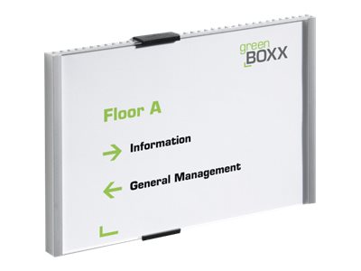 Durable INFO SIGN Türschild Metall silber DIN A5 quer